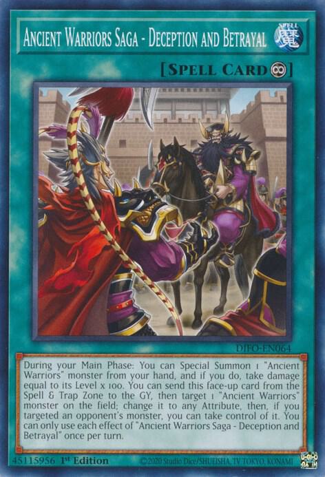 Ancient Warriors Saga - Deception and Betrayal (1st Edition) card image