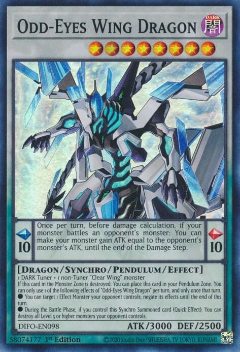 Odd-Eyes Wing Dragon (1st Edition) card image