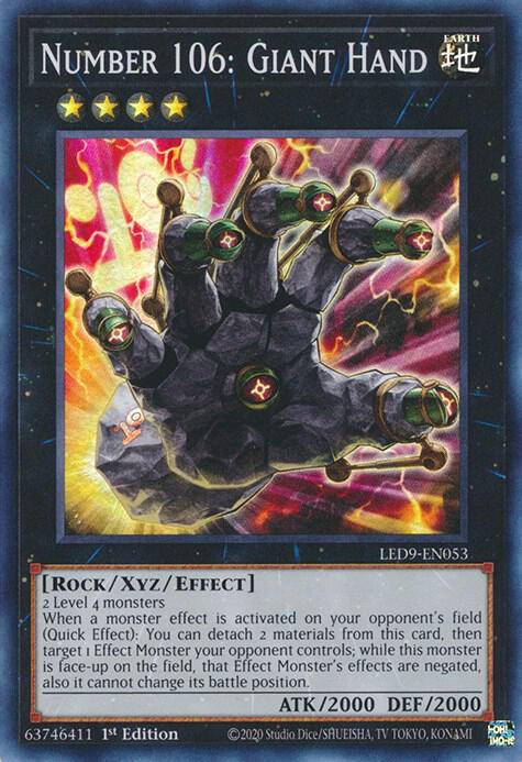Number 106: Giant Hand (1st Edition) card image