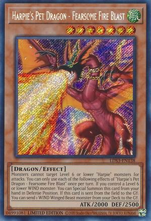 Harpie's Pet Dragon - Fearsome Fire Blast card image