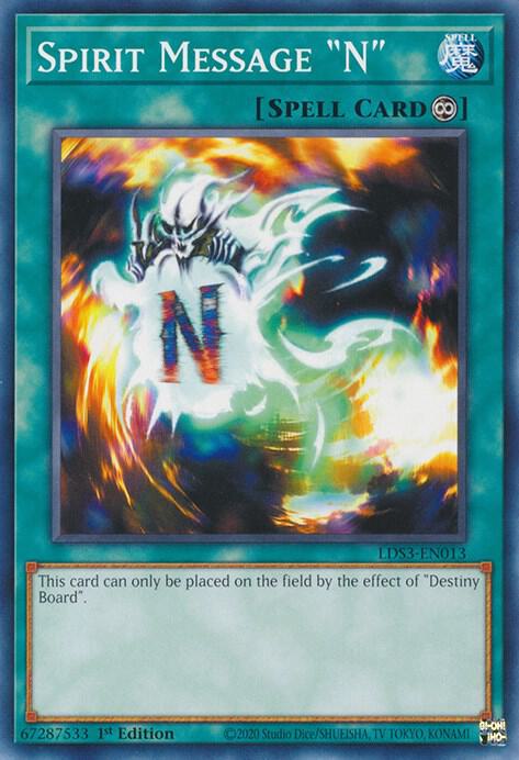 Spirit Message "N" card image