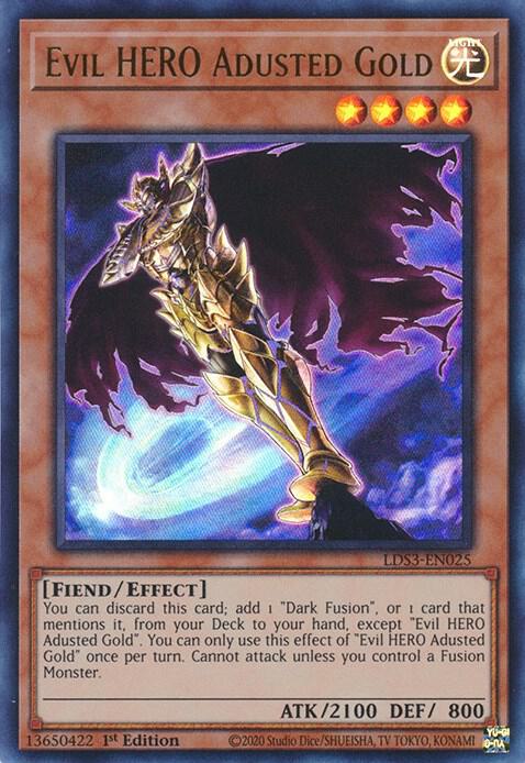 Evil HERO Adusted Gold card image