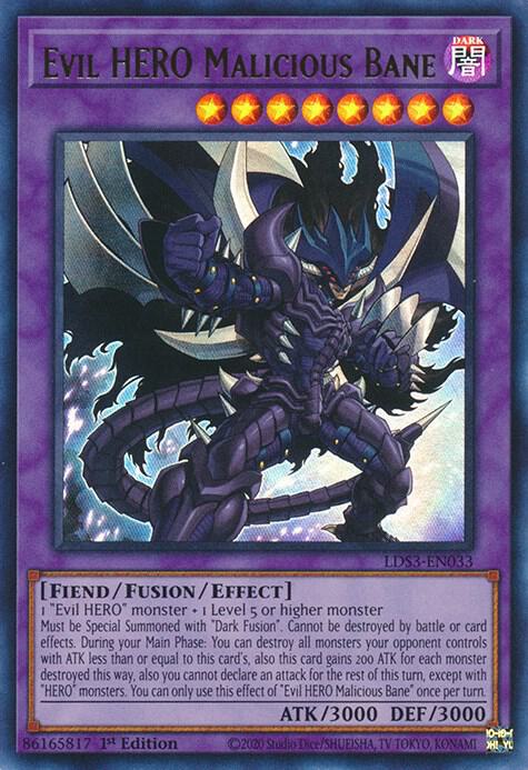 Evil HERO Malicious Bane card image