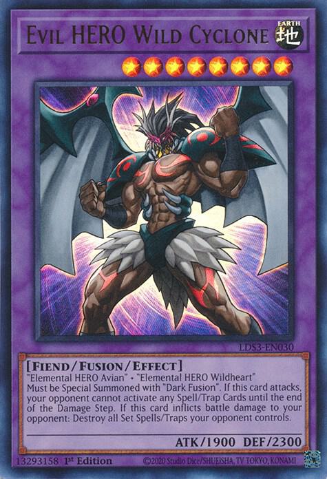 Evil HERO Wild Cyclone card image