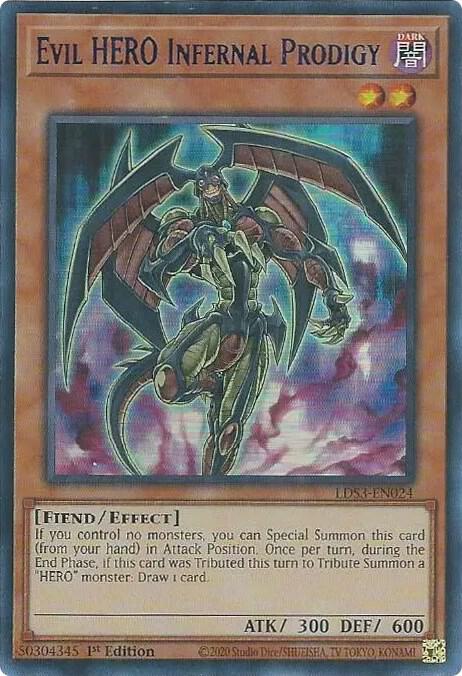 Evil HERO Infernal Prodigy (Blue) card image