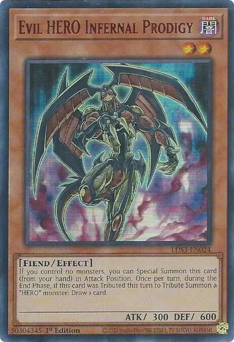 Evil HERO Infernal Prodigy (Red) card image