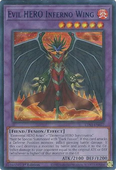 Evil HERO Inferno Wing (Blue) card image