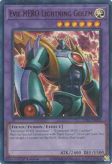 Evil HERO Lightning Golem (Red) card image