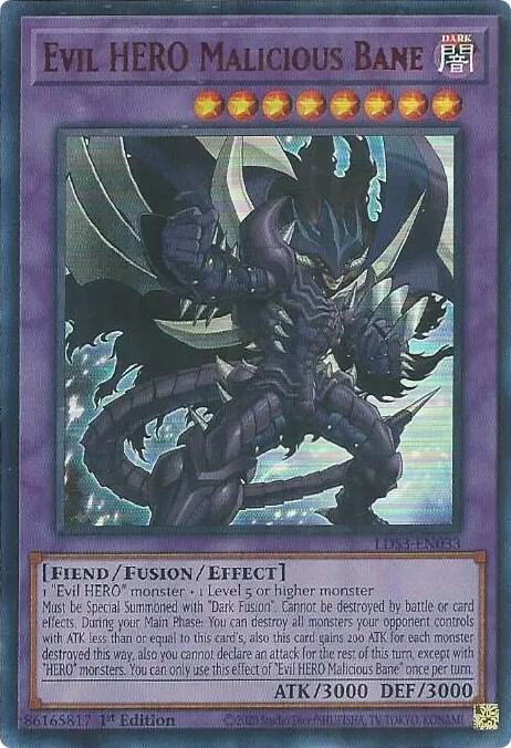 Evil HERO Malicious Bane (Red) card image