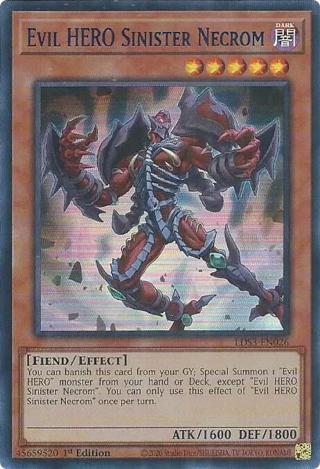 Evil HERO Sinister Necrom (Blue) card image