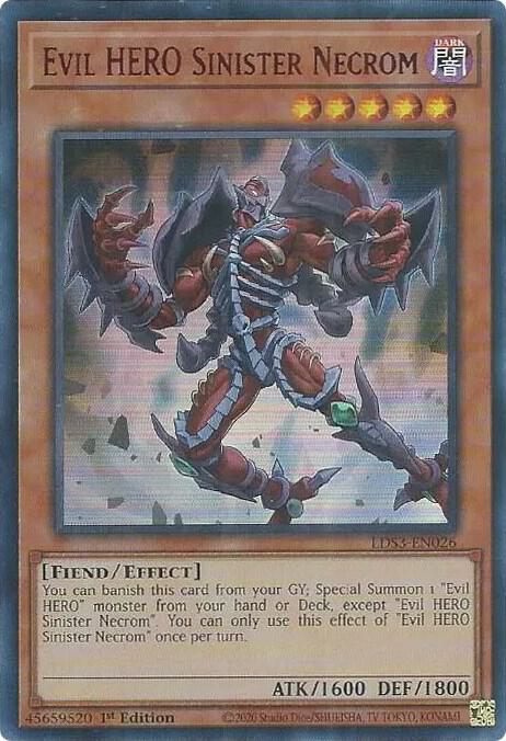 Evil HERO Sinister Necrom (Red) card image