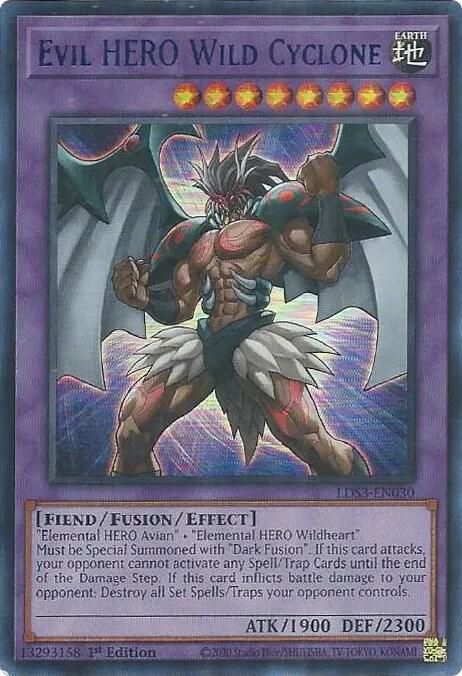 Evil HERO Wild Cyclone (Blue) card image