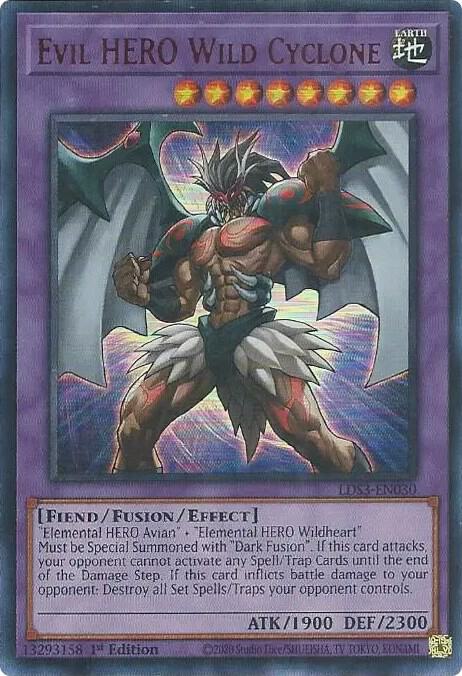 Evil HERO Wild Cyclone (Red) card image