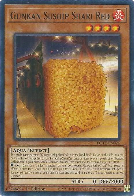 Gunkan Suship Shari Red card image