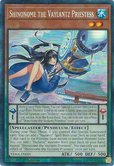 Shinonome the Vaylantz Priestess (CR) card image