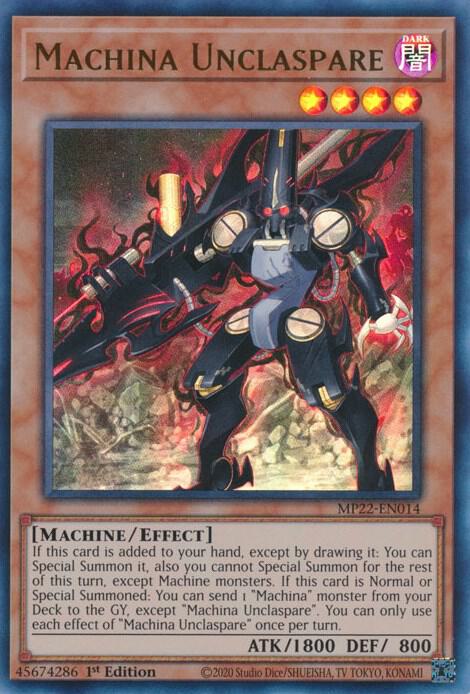 Machina Unclaspare card image
