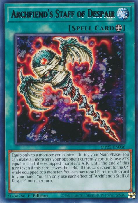 Archfiend's Staff of Despair card image