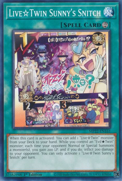 Live Twin Sunny's Snitch card image