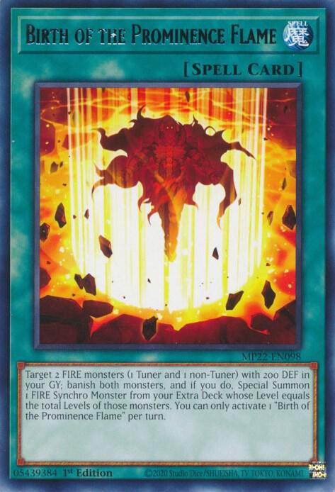 Birth of the Prominence Flame card image