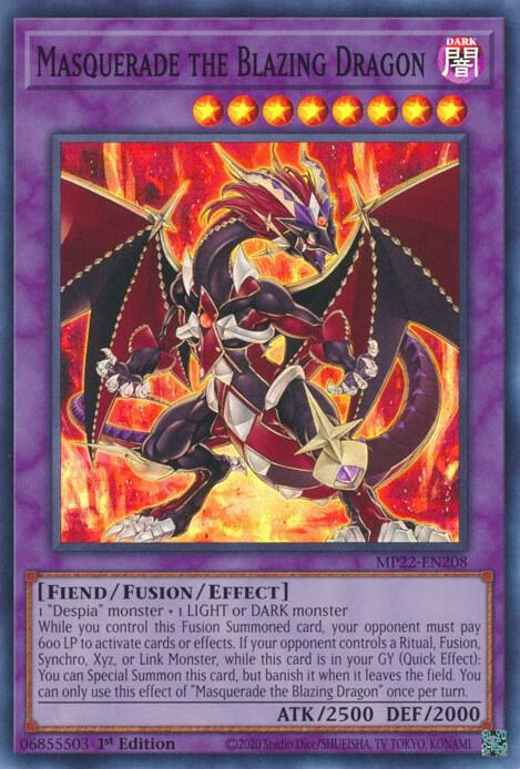 Masquerade the Blazing Dragon card image