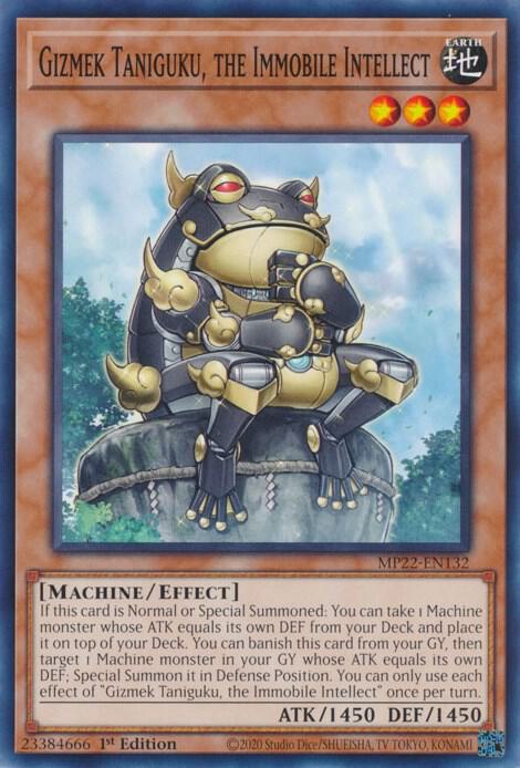 Gizmek Taniguku, the Immobile Intellect card image