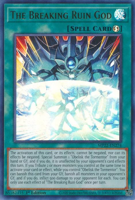The Breaking Ruin God card image