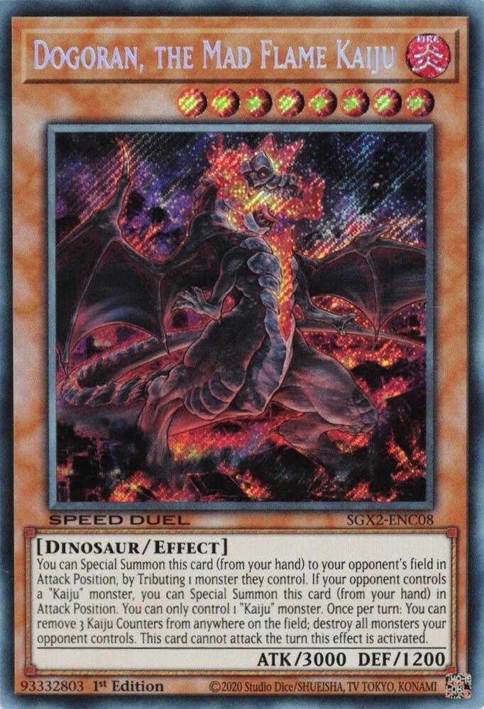Dogoran, the Mad Flame Kaiju (Secret Rare) card image