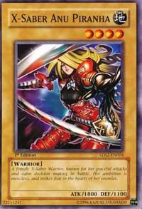 X-Saber Anu Piranha (1st Edition) card image