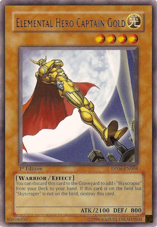 Elemental Hero Captain Gold card image