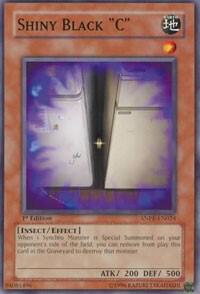 Shiny Black "C" card image