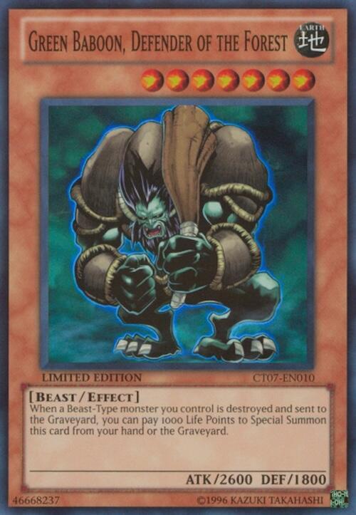 Green Baboon, Defender of the Forest card image