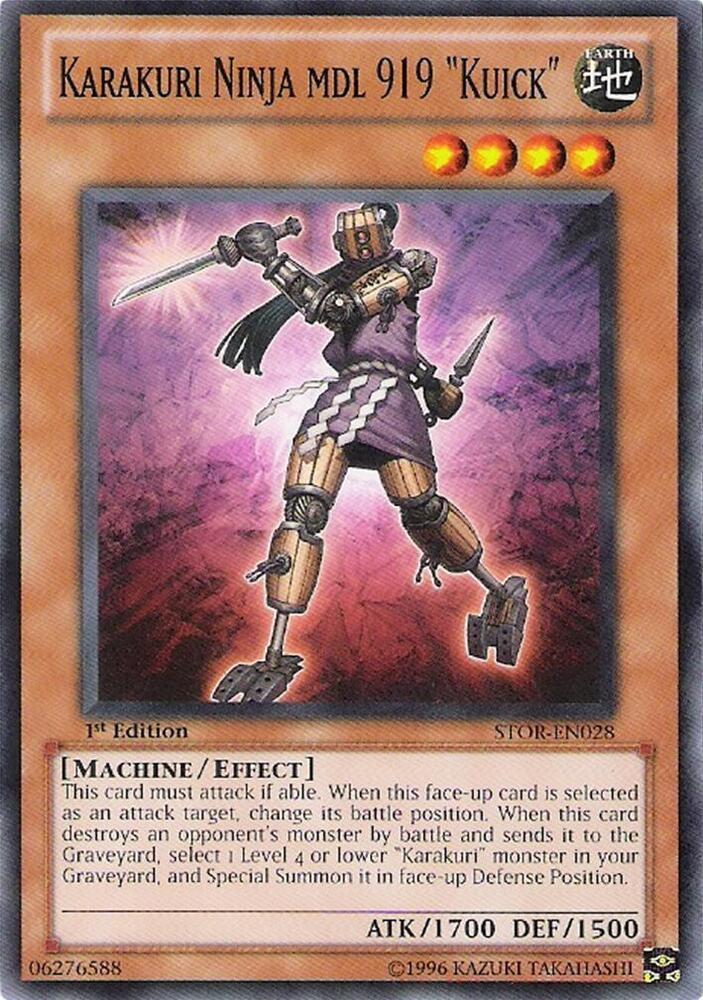Karakuri Ninja mdl 919 "Kuick" card image
