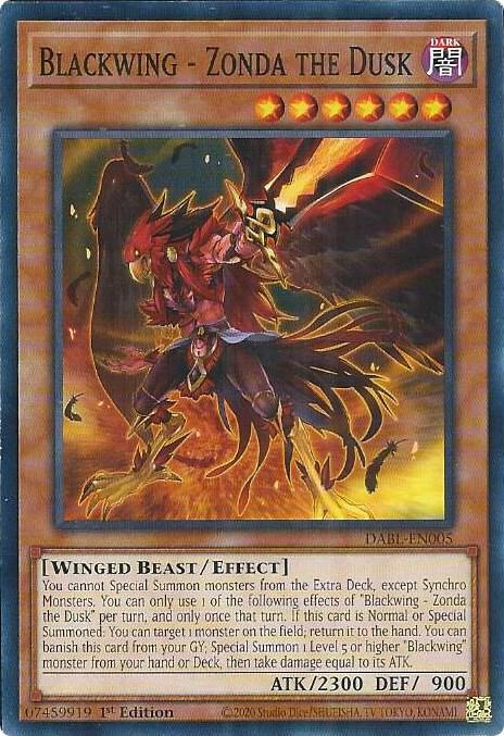 Blackwing - Zonda the Dusk card image