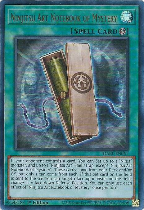 Ninjitsu Art Notebook of Mystery card image