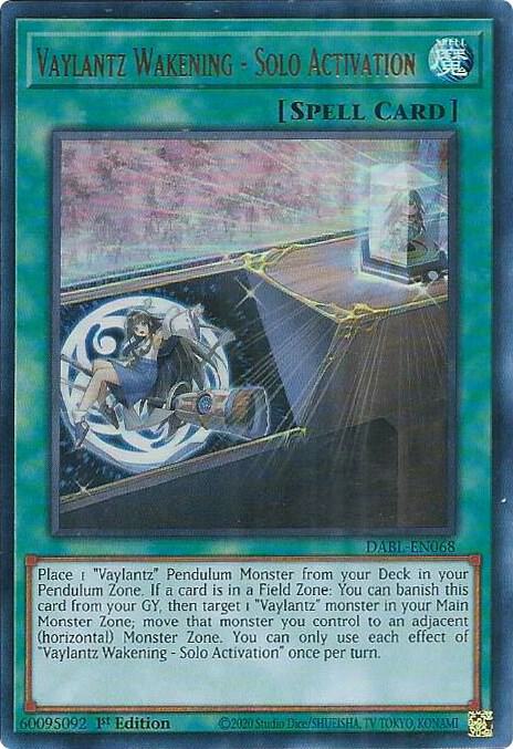 Vaylantz Wakening - Solo Activation card image