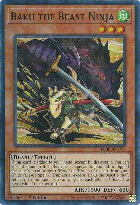 Baku the Beast Ninja card image