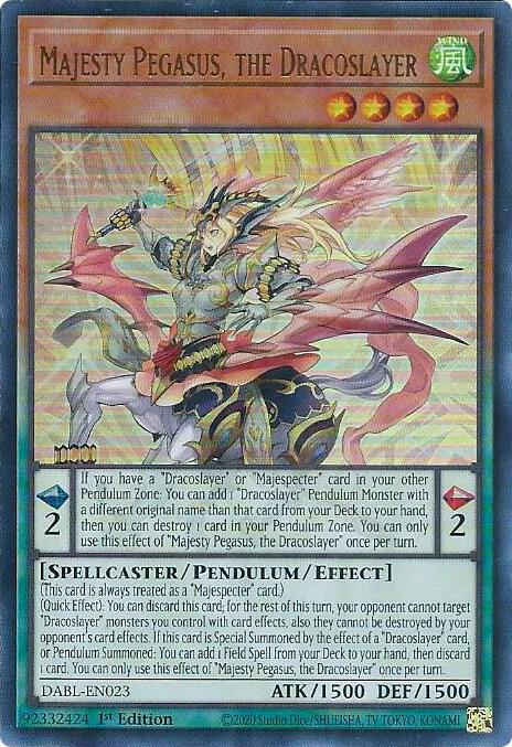 Majesty Pegasus, the Dracoslayer card image