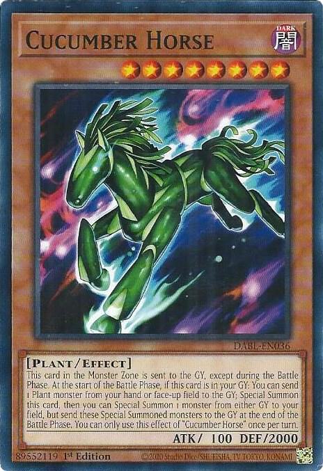 Cucumber Horse card image