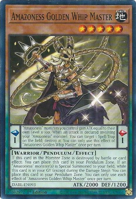 Amazoness Golden Whip Master card image
