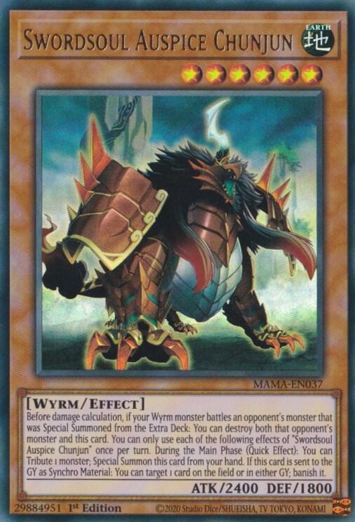 Swordsoul Auspice Chunjun card image