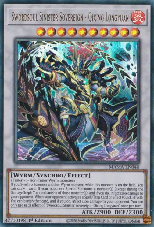 Swordsoul Sinister Sovereign - Qixing Longyuan card image