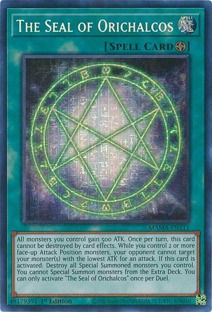 The Seal of Orichalcos (Ultra Pharaoh's Rare) card image