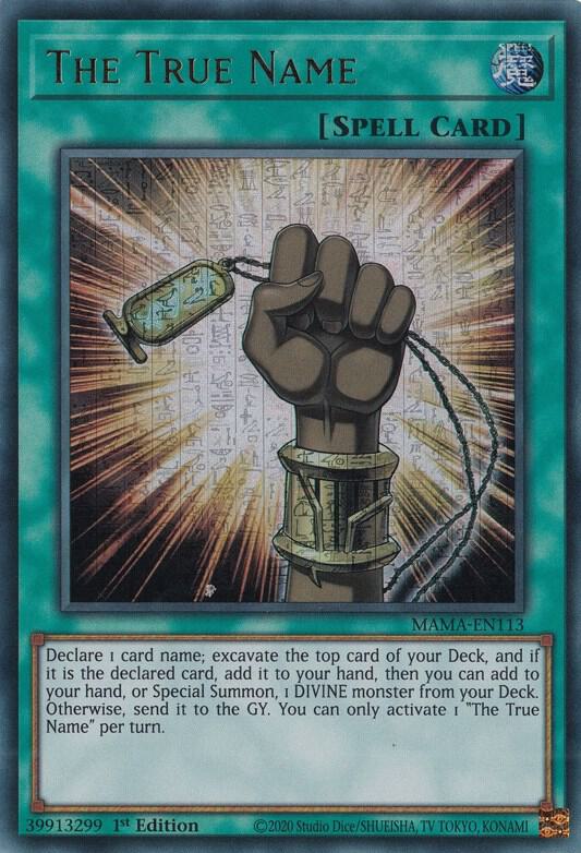 The True Name (Ultra Pharaoh's Rare) card image