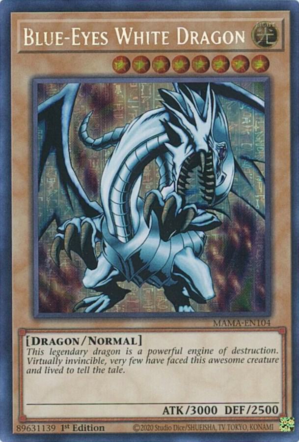 Blue-Eyes White Dragon (Secret Pharaoh's Rare) card image