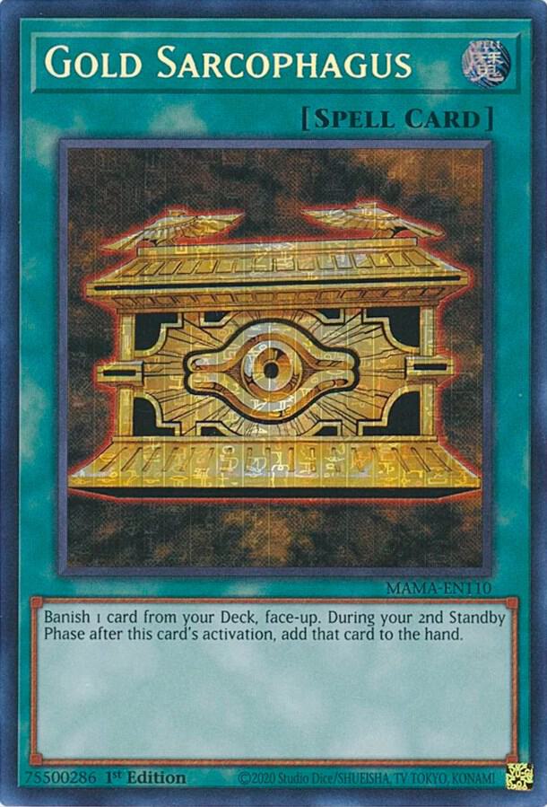 Gold Sarcophagus (Secret Pharaoh's Rare) card image