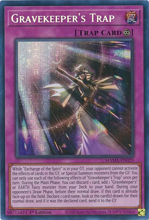 Gravekeeper's Trap (Secret Pharaoh's Rare) card image