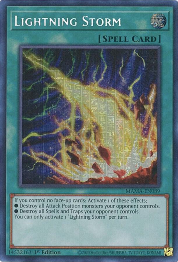 Lightning Storm (Secret Pharaoh's Rare) card image