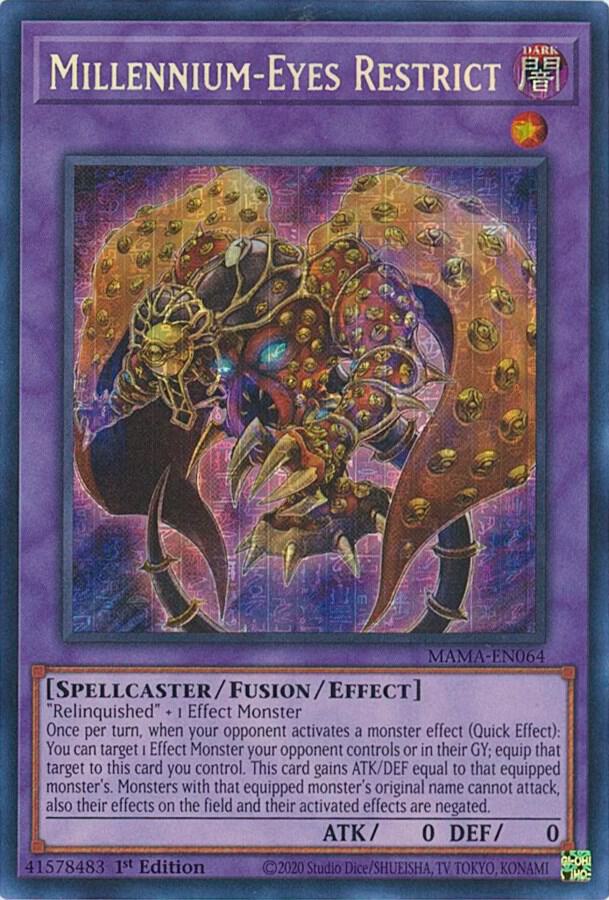 Millennium-Eyes Restrict (Secret Pharaoh's Rare) card image