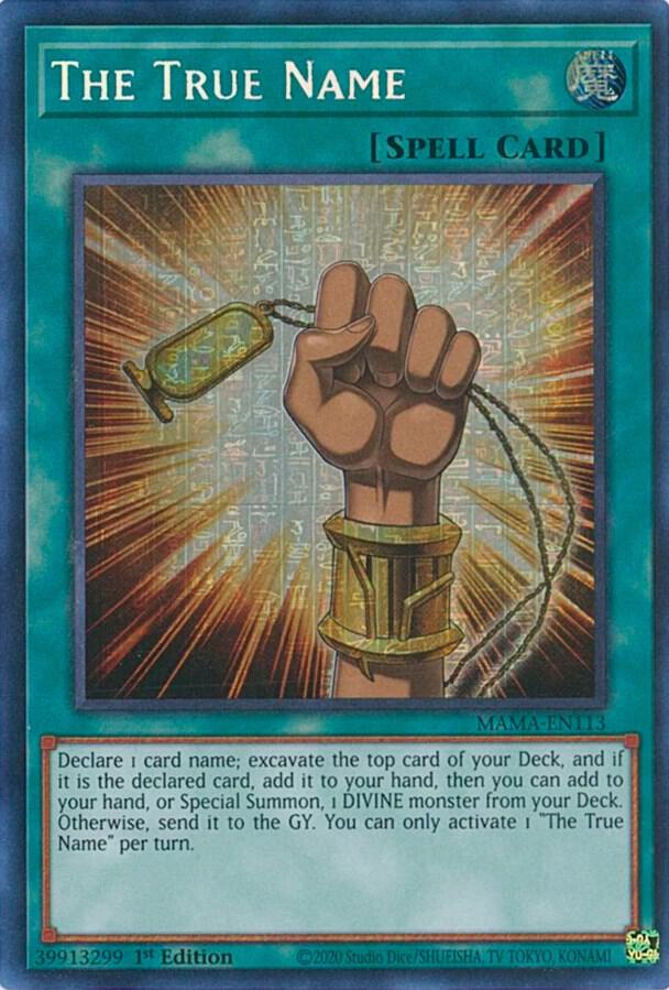 The True Name (Secret Pharaoh's Rare) card image