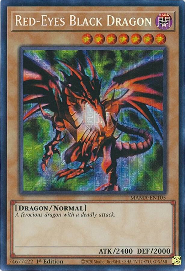Red-Eyes Black Dragon (Secret Pharaoh's Rare) card image
